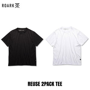 �����������T�[�r�X��!! ROARK(���A�[�N) REUSE 2PACK TEE(BLACK/WHITE)