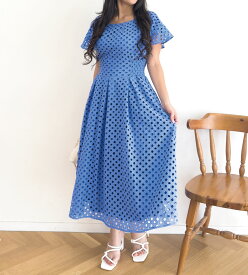 【Pinup Closet】2wayアイレットレースワンピ ピンナップクローゼット CINEMATIQ シネマティック レディース ワンピース 大人可愛い かぶり 2way 綿 コットン フリーサイズ マシンウォッシャブル 洗える シワになりにくい イージーケア 600mlボトルが入るマジカルポケット