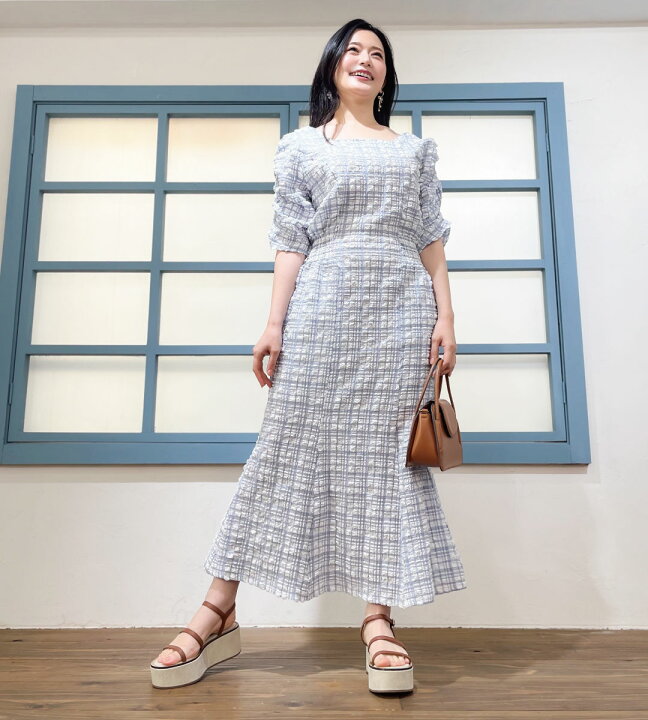 楽天市場】【Pinup Closet】プレイドヘレナマーメイドワンピ  