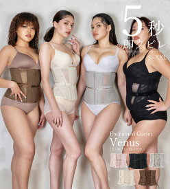 【Pinup Closet】 Venus ヴィーナス ピンナップクローゼット エンチャンテッドコルセット ボディシェイプ くびれ ベルト 着圧 ロング 肋骨 締め 下腹 姿勢 ぽっこりお腹 骨盤 通気性 フィット グラマー ボディライン 元鈴木さん