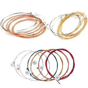 3set入 ギター 弦 ベーシック 弦 フォークギター用セット弦 ギターの交換用弦 18本入り 金属弦セット アコースティックギター弦 スチールコア銅合金製