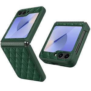 HeeNia Samsung Galaxy Z Flip 6 5G / Samsung Galaxy Z Flip 7 FE �Ή� �P�[�X �J�o�[ TPU�\�t�g�q���W�ی� ����PU �ϏՌ� �����h�~ ��t�ȒP �J�����ی� ����ʕی� �����Y�ی� ����