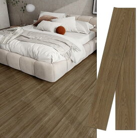 フロアタイル 約6畳/12畳 68枚入り フローリング マット 置くだけ 木目 クッション フロア マット 床 リメイク シート 接着剤不要 貼るだけ 初心者OK 賃貸ok 防水 床材 DIY ピタフィー フロアリングタイル （914.4*152.4