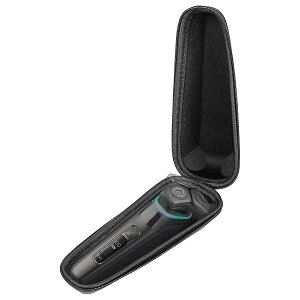 Linkidea 電気シェーバーケース、PHILIP Norelco シリーズ 5、7、9 対応シェーバー収納ケース、男性用旅行用ポータブル保護シェーバーバッグ (ブラック)