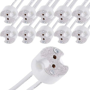 Xiatiaosann LED MR16 GU5.3 �\�P�b�g�A10�� �n���Q�� �����v�d�� �Z���~�b�N �R�l�N�^ ���C�� �A�_�v�^ MR11 G4�A���M CFL �z���_�[ �x�[�X �v���O �R���o�[�^