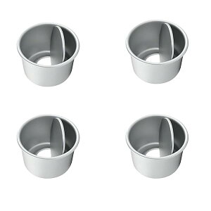 KASHIBAKER �P�[�L�^ 5.5cm 4�� ���� �A���~ �M�̓`�������� ���n�̎��o�����ȒP �`�[�Y�P�[�L �^ �ی^ �P�[�L�̌^ �f�R�^ cake mold