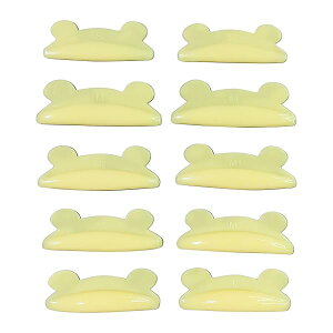 Libeauty まつげパーマパッド かわいいマウス型 再利用可能まつげリフトシールド セルフ粘着性極度の柔らかいまつ毛パーマロッド 10枚入り/5サイズ まつげパーマツール