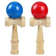 Fantasyon けん玉 大空 （赤、青）2点セット 剣玉 木製 競技用けん玉 練習用 kendama