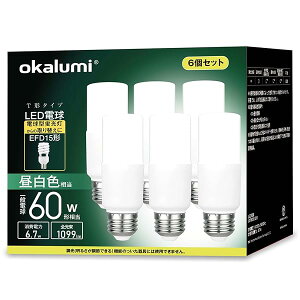 okalumi LEDd E26 T`^Cv 60W` F 1099lm fMގ{HΉ S^Cv d^u EFD25EEFD15`֐ C Lb` ʏƖ ledCg 6Zbg