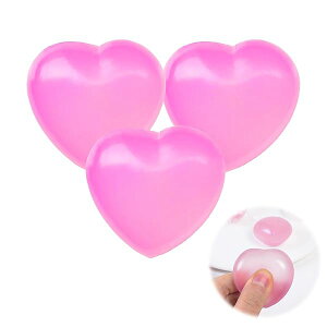 AAGWW 3個 スクイーズおもちゃ ストレスボール デコンプレッションおもちゃ ストレス緩和 マルチーズ イノシトール内蔵 愛心 變色 クリエイティブ(製品の内容:カラーチェンジハートストレ