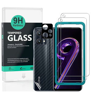 Ibywind Realme 9 PRO 5G 6.6 �K���X�t�B���� 2 ���ی�t�B���� �K�C�h�g�t�� �����Y�J�o�[�i1���j�w�ʃV�[�g�i1���j ���菝�h�~�ϏՌ��d�x 9H�����K���X�t�B�����y���炩�Ȏ�G��z�y�C�A�[���z�y