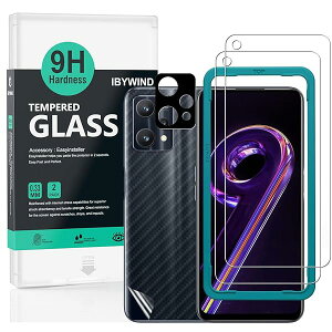 Ibywind Realme 9 Pro+ 5G �K���X�t�B���� 2 ���ی�t�B���� �K�C�h�g�t�� �����Y�J�o�[�i1���j�w�ʃV�[�g�i1���j ���菝�h�~�ϏՌ��d�x 9H�����K���X�t�B�����y���炩�Ȏ�G��z�y�C�A�[���z�y�w