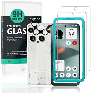 Ibywind Nothing Phone (3) 5G �K���X�t�B���� 2 ���ی�t�B���� �K�C�h�g�t�� �����Y�J�o�[�i1���j���菝�h�~�ϏՌ��d�x 9H�����K���X�t�B�����y���炩�Ȏ�G��z�y�C�A�[���z�y�w��F�ؑΉ� ����