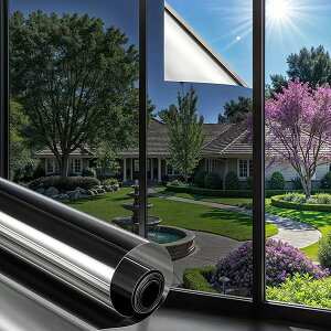 Mgood ���p�~���[�t�B���� �}�W�b�N�~���[ ���K���X�ډB�� �Ռ��E�ՔM�E�f�M �O���猩���Ȃ� �ډB���V�[�g ���p�t�B���� UV�J�b�g ��U�h�~ ���I�h�~ ���œ\��Ĕ������� (44×200cm, �u���b�N�V