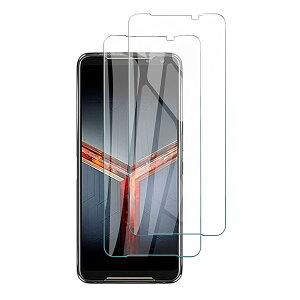 ELMK�y2���Z�b�g�zFor Asus ROG Phone II ZS660KL �K���X�t�B���� ROG Phone 2 ZS660KL �t���ی십���K���X�t�B���� ���{���f�ވ��Ɏq���E���d�x9H �E�����ߗ��E�ϏՌ��E�h�o�E��U�h�~�E�w��h�~�E��ʑN