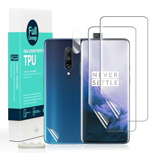 Ibywind OnePlus 7 Pro/OnePlus 7T Pro ��p�ی�t�B����2������ �J���������Y�v���e�N�^�[�t�� �w�ʕی�t�B�����t�� �w��F�ؑΉ� �C�A��