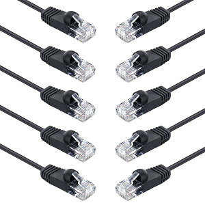 10Gtek LAN�P�[�u�� CAT6 �C�[�T�l�b�g�P�[�u�� ��V�[���h�iUTP�j 10�{���� CAT6���� RJ45 �R�l�N�^ �t�� �l�b�g���[�N�P�[�u�� 1m