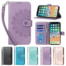 Eastwave アイフォン for iPhone XS/for iPhone X ケース 財布型 for iPhoneX for iPhoneXS 手帳型 カバー手帳 ストラップ付き フラワープリント PUレザー カード収納 横置きスタンド 機能