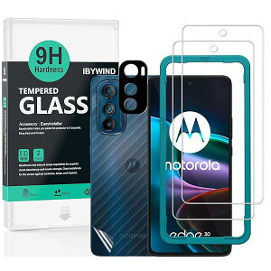 Ibywind Motorola Edge 30 5G�i6.5 �C���`�j�K���X�t�B���� 2 ���ی�t�B���� �K�C�h�g�t�� �����Y�J�o�[�i1���j�w�ʃV�[�g�i1���j ���菝�h�~�ϏՌ��d�x 9H�����K���X�t�B�����y���炩�Ȏ�G��z�y