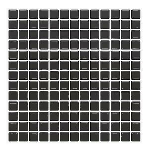 MORCART タイルシール 防水 耐熱 キッチン 洗面所 トイレ DIY 家具やアイテムの装飾 モザイクタイルシート 壁紙シール 3D リメイクシート 【25x25cm, 4枚, 超光沢の格子(Black)】