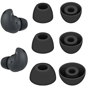 A-Pcas �C���[�s�[�X �C���[�`�b�v Galaxy Buds2 Pro �p S/M/L 3�y�A �V���R���� �u���b�N