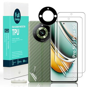 Ibywind Realme 11 Pro 5G/11 Pro+/11 Pro Plus 5G�i6.7 �C���`�jTPU�t�B���� 2 ���n�C�h���Q���t�B���� �K�C�h�g�t�� �����Y�J�o�[�i1���j �w�ʃV�[�g�i1���j �D��Ă���e�͐��Ə_�TPU�f�ޕی�