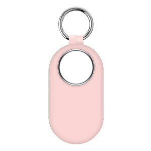 For Galaxy SmartTag2 �P�[�X Galaxy SmartTag 2 �V���R�� �P�[�X �ylarfbulroc�z�����^ �V���R�� �J�o�[ �����h�~ �ی�P�[�X (�s���N)