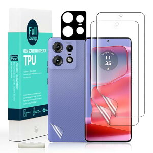 IBYWIND Motorola Edge 50 Pro 5G�i6.7 �C���`�j�p�X�N���[���v���e�N�^�[ �t���L�V�u��TPU�t�B����2�� �J���������Y�v���e�N�^�[1�� �����ăJ�[�{���t�@�C�o�[�t�B����1�� [�w��ǂݎ�� ���t����