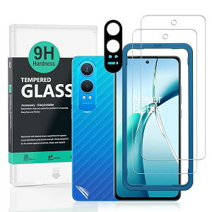 Ibywind OnePlus Nord CE4 Lite 5G�i6.67 �C���`�j�K���X�t�B���� 2 ���ی�t�B���� �K�C�h�g�t�� �����Y�J�o�[�i1���j�w�ʃV�[�g�i1���j ���菝�h�~�ϏՌ��d�x 9H�����K���X�t�B�����y���炩�Ȏ�G��