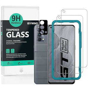 Ibywind Realme GT Master Edition(5G) �K���X�t�B���� 2 ���ی�t�B���� �K�C�h�g�t�� �����Y�J�o�[�i1���j ���菝�h�~�ϏՌ��d�x 9H�����K���X�t�B�����y���炩�Ȏ�G��z�y�C�A�[���z�y�w��F�ؑ�