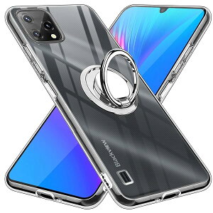 Blackview A55 �P�[�X �N���A �����O�t�� TPU Blackview A55 �J�o�[ ��p ���ϖh�~ �ϏՌ� ���^ �P�[�X �ԍڃz���_�[�Ή� �X�g���b�v�z�[���t�� ����~�� �����h�~