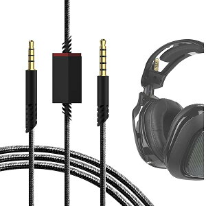 Geekria P[u Audio ݊ I[fBIR[h ASTRO Gaming A10 Gen 2, A10, A30, A40, A40 tr Gaming HeadsetwbhzP[uA3.5mm AUX ɓK 200 cm