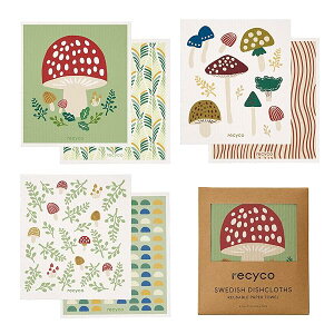 Recyco Lb`NX Z[X NX 17×19cm ӂ 6Zbg VR@ X|WCv ̂ 񂮂z  ϋv zX|W Lb`^I R hL fM}bg