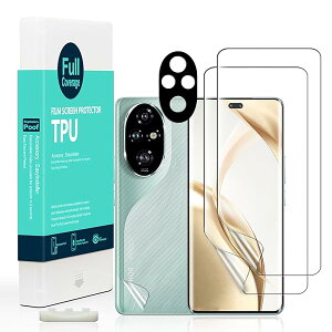 Ibywind Honor 200 Pro 5G�i6.78 �C���`�j�p�X�N���[���v���e�N�^�[ �t���L�V�u��TPU�t�B����2�� �J���������Y�v���e�N�^�[1�� �����ăJ�[�{���t�@�C�o�[�t�B����1�� [�w��ǂݎ�� ���t���ȒP]