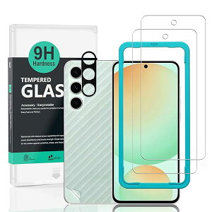 Ibywind Samsung Galaxy S25 FE 5G �K���X�t�B���� 2 ���ی�t�B���� �K�C�h�g�t�� �����Y�J�o�[�i1���j�w�ʃV�[�g�i1���j ���菝�h�~�ϏՌ��d�x 9H�����K���X�t�B�����y���炩�Ȏ�G��z�y�C�A�[��