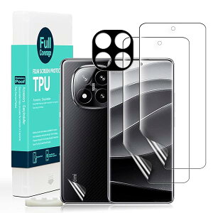 Ibywind Xiaomi Redmi Note 14 Pro+ 5G/Redmi Note 14 Pro Plus 5G�i6.67 �C���`�jTPU�t�B���� 2 ���n�C�h���Q���t�B���� �K�C�h�g�t�� �����Y�J�o�[�i1���j �w�ʃV�[�g�i1���j �D���