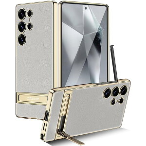 Miimall ΉMNV[ S25 Eg Jo[ Sʕی ϏՌ PU+PC Jی ^ y thin h~ Ռz Samsung S25 Ultra 5G Case op[ X^h ₷ CX[d dCb