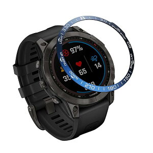 SHEAWA for Garmin(�K�[�~��) Fenix 7 �x�[�������O �ی샊���O �A���~ �J�o�[ �݊��i �P�[�X ���h�~ �ϏՌ� �A�N�Z�T���[ (�u���[)