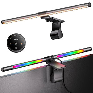 Quntis ���j�^�[���C�g 51cm RGB �o�b�N���C�g�t�� ���������R������ 4��ނ̐F���x �Q�[�~���O���C�g �Q�[�����͋C��� �f�X�N�g�b�v���C�g �f�X�N���C�gGlow RGB