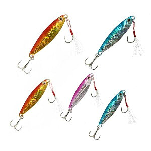 Croch メタルジグ セット オールシーズンに対応 ライトショアジギング ジグパラ バーチカル ショート B