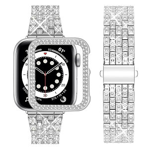 [wutwuk] Apple Watch �o���h �L���L�� 40mm �ی�P�[�X�t�� �W���G���[ ���^���� �A�b�v���E�H�b�`�o���h �����x���g ���f�B�[�X �O���b�^�[ Apple Watch SE3/SE2/6/SE/5/4�Ή� �_�C�������h app