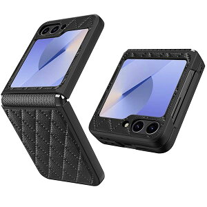 HeeNia Samsung Galaxy Z Flip 6 5G �Ή� �P�[�X �J�o�[ TPU�\�t�g�q���W�ی� ����PU �ϏՌ� �����h�~ ��t�ȒP �J�����ی� ����ʕی� �����Y�ی� �����g�ѓd�b�P�[�X Samsung Galaxy Z Flip