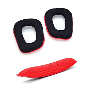 TDITD For Logitech G35 G431 G30 G930 G430 F450 G231 �C���[�p�b�h �C���[�N�b�V���� �����p���p�b�h red