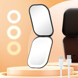 Gospire LED~[ 1X/3Xʋ RpNg g勾 gу~[A3F߉\CgtA[@\ Type-C[d IV 킢苾Azp (ubN)