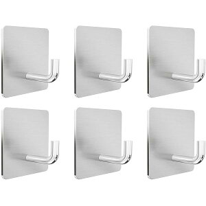 Ninonly �Ǌ|���t�b�N ����6���� �S���t�b�N 90�x�t�b�N���݌v �X�e�����X�� ���ω׏d �ǂ������Ȃ� �L�b�`��/����/���ʏ�/�I�t�B�X�p �t�b�N