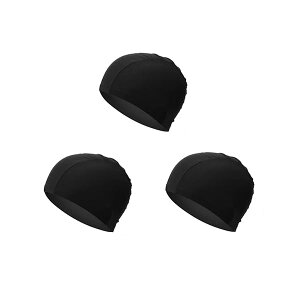 3枚 大人 水泳帽 スイムキャップ 高弾性 スイミングキャップ 無地 布帽 レディース メンズ 温泉 トレーニング フィットネス用 水泳キャップ プール帽子 かわいい 伸縮性 耐久性 快適 おしゃ