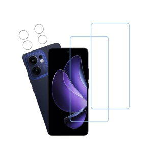 �y2+2���Z�b�g�z KPNS ���{�f�ސ� �u���[���C�g�J�b�g OPPO Reno 13 A �p �K���X�t�B���� �J�����t�B���� �J�o�[ �ی�t�B����