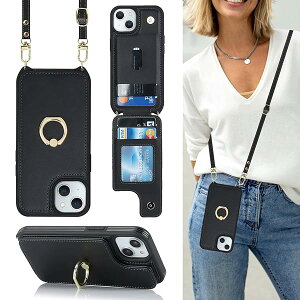 Cavor iPhone13 mini �蒠�^�P�[�X iPhone13 mini �X�}�z �g�� �p �P�[�X �V�����_�[ �N���X�{�f�B���|�� �񂩂� �΂߂����V�����_�[�P�[�X�w�ʃ|�P�b�g�t��iPhone 13 mini ���z�^�J�[�h�P�[�X�y�㉺�J�z