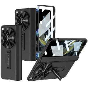 Miimall�Ή� OnePlus Open�p�J�o�[ ���C�q���W OnePlus Open 2023�P�[�X �K���X�t�B�����{�P�[�X��̌^ One Plus Open�S�ʕی�P�[�X �X�^���h�@�\ �y�� ���^ �C�菝�h�~ oneplus open �P�[�X