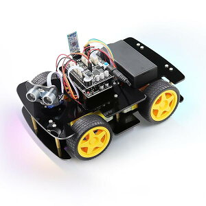 Freenove 4WD �J�[�L�b�g (Arduino IDE �ƌ݊�������)�A���C���g���b�L���O�A��Q������A�����g�Z���T�[�A���C�����X���䃂�[�^�[�T�[�{